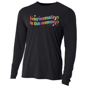 Heterosexuality In This Economy Sarcastic Heterosexual Lgbtq Cooling Performance Long Sleeve Crew