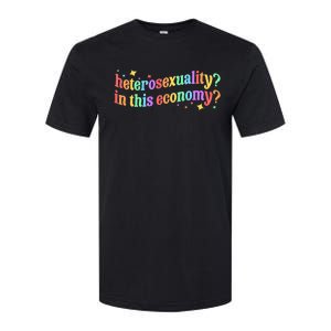 Heterosexuality In This Economy Sarcastic Heterosexual Lgbtq Softstyle CVC T-Shirt