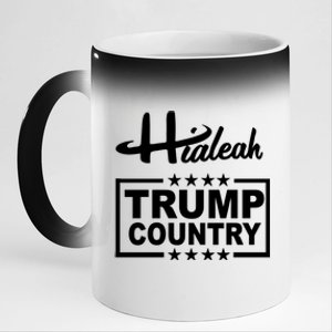 Hialeah Is Trump Country 11oz Black Color Changing Mug