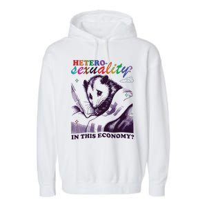 Heterosexuality In This Economy Garment-Dyed Fleece Hoodie