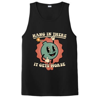Hang In There It Gets Worse Existential Dread Cartoon Bomb PosiCharge Competitor Tank