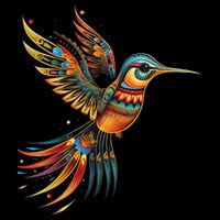 Hummingbird Indian Tribal Art Indian Indigenous City Backpack