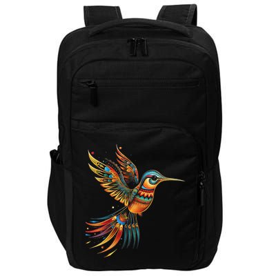 Hummingbird Indian Tribal Art Indian Indigenous Impact Tech Backpack