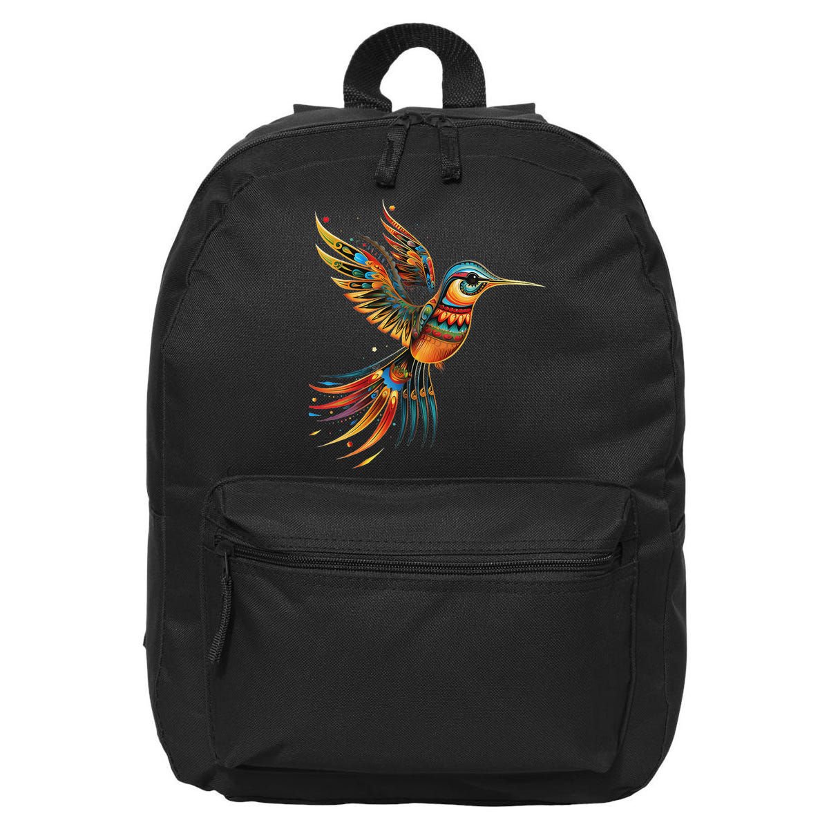 Hummingbird Indian Tribal Art Indian Indigenous 16 in Basic Backpack