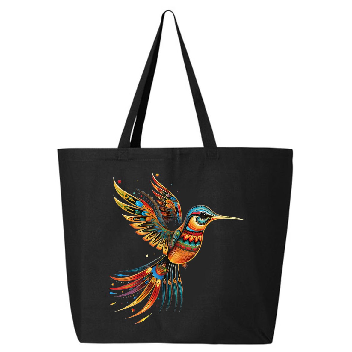 Hummingbird Indian Tribal Art Indian Indigenous 25L Jumbo Tote