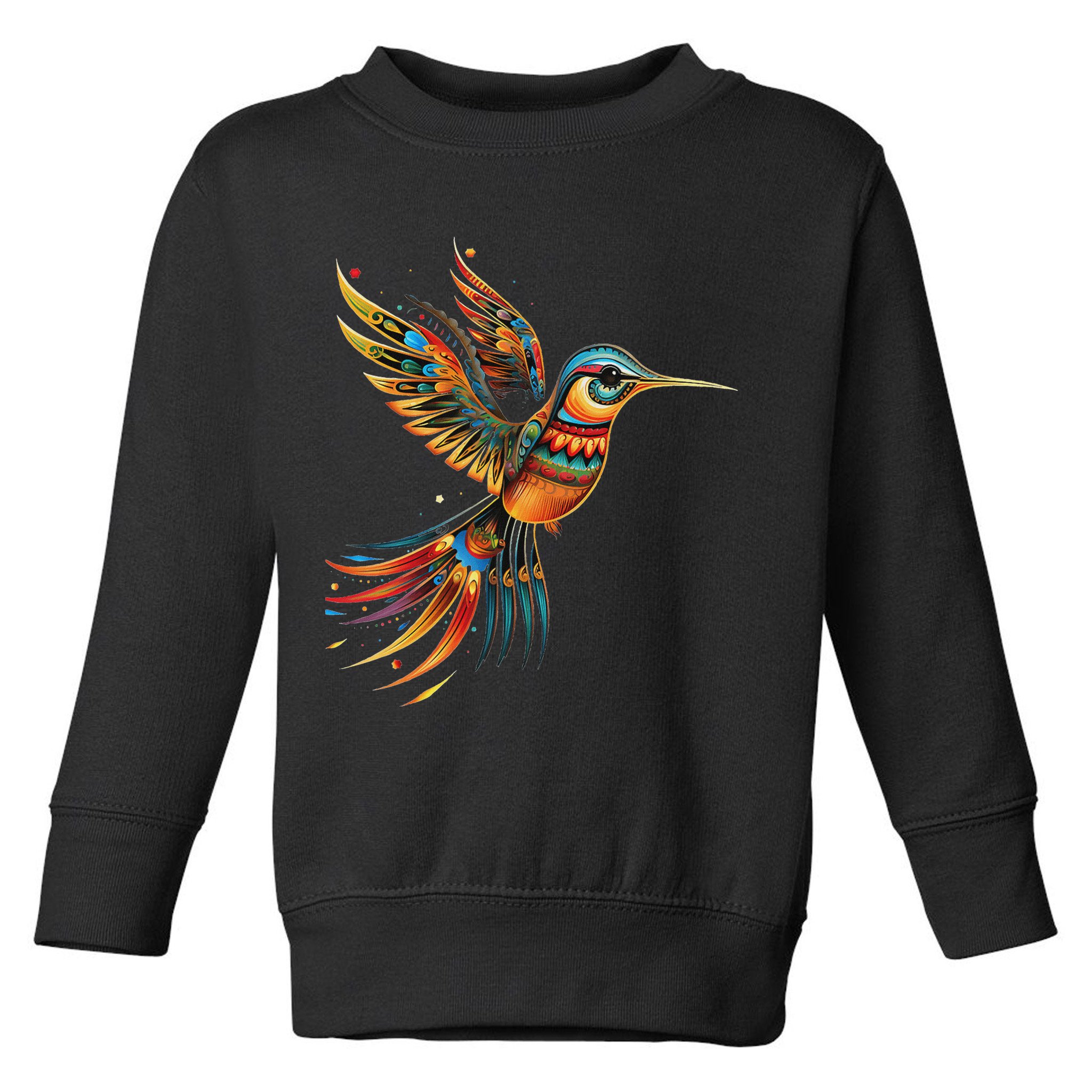 Hummingbird Indian Tribal Art Indian Indigenous Toddler Sweatshirt