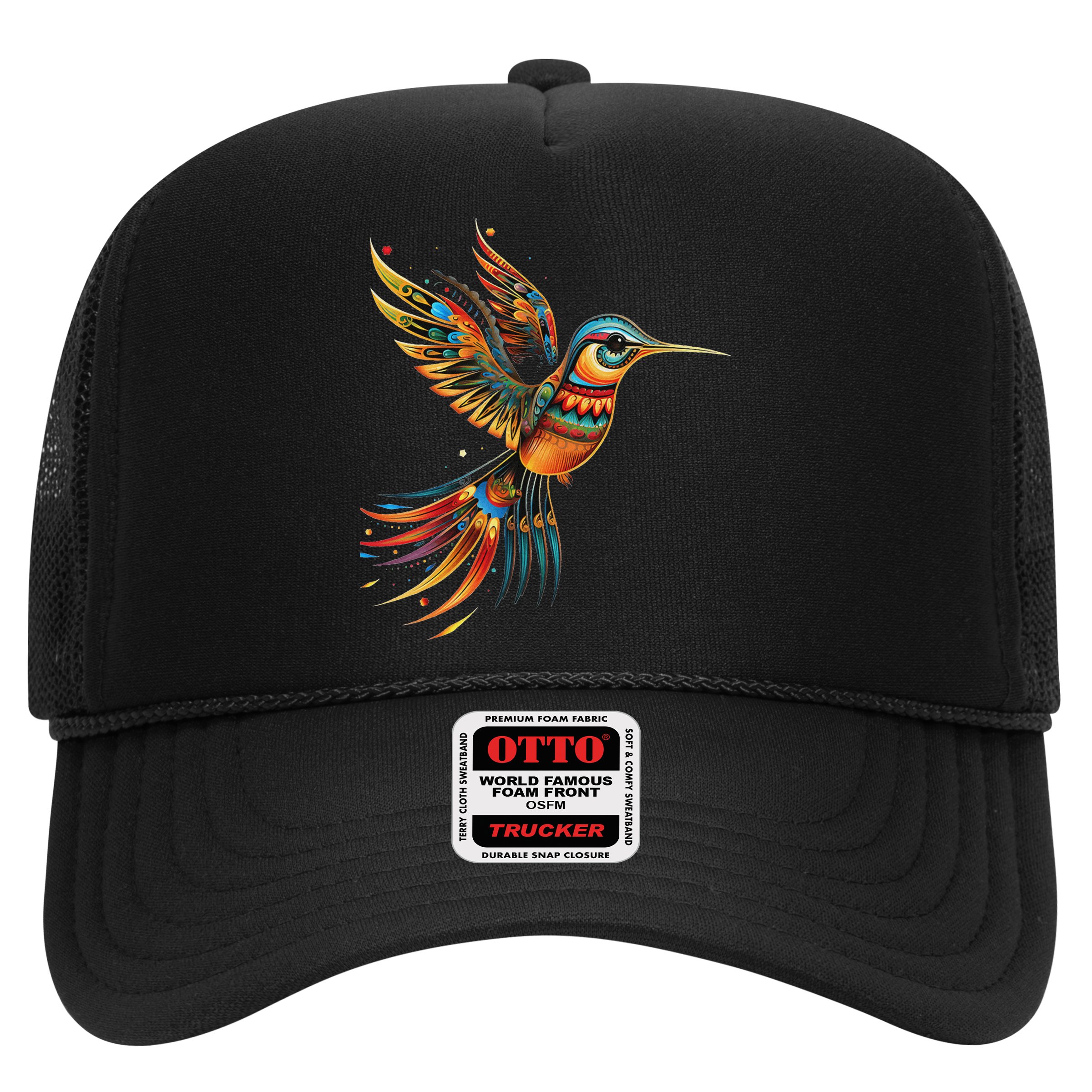 Hummingbird Indian Tribal Art Indian Indigenous Hat
