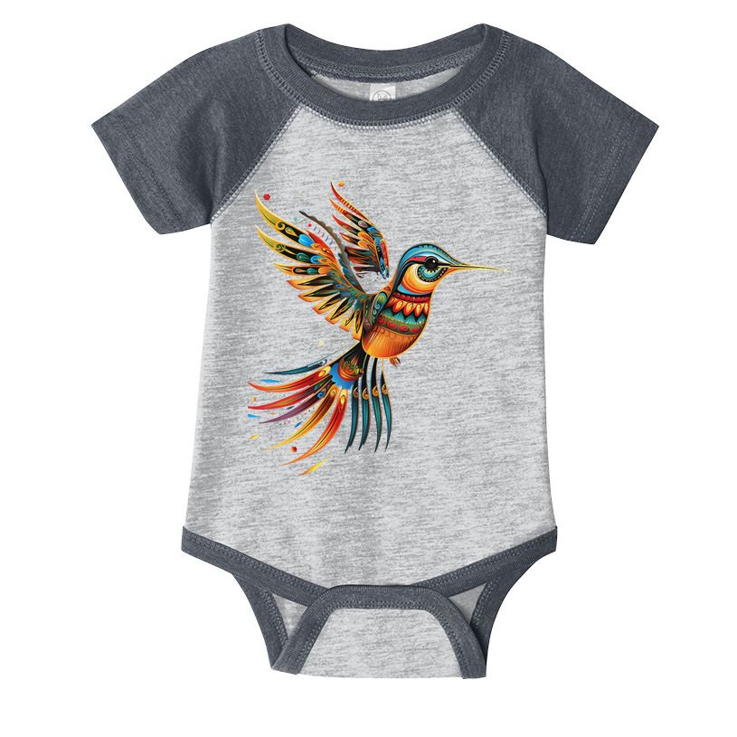 Hummingbird Indian Tribal Art Indian Indigenous Infant Baby Jersey Bodysuit