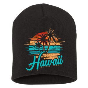 Hawaiian Island Tropical Hawaii Design Vacation Souvenir Short Acrylic Beanie