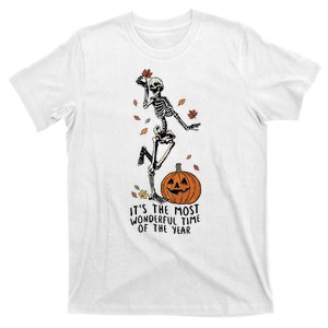 Halloween Its The Most Wonderful Time Of The Year Funny Skeleton Gift T-Shirt