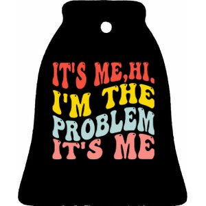 Hi I'm The Problem groovy  Ceramic Bell Ornament