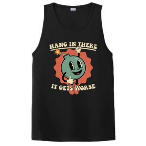 Hang In There It Gets Worse Existential Dread Cartoon Bomb PosiCharge Competitor Tank