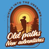 Hiking Into The Unknown Old Paths New Adventures Tie Dye Hoodie