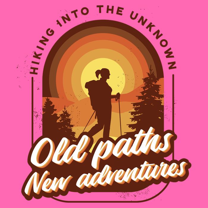 Hiking Into The Unknown Old Paths New Adventures Stripe Pom Pom Beanie