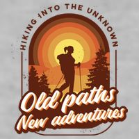 Hiking Into The Unknown Old Paths New Adventures Ladies PosiCharge Tri-Blend Wicking Tank