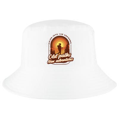 Hiking Into The Unknown Old Paths New Adventures Cool Comfort Performance Bucket Hat