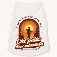 Hiking Into The Unknown Old Paths New Adventures Doggie Tank