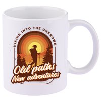 Hiking Into The Unknown Old Paths New Adventures 11oz C Handle Ceramic Mug