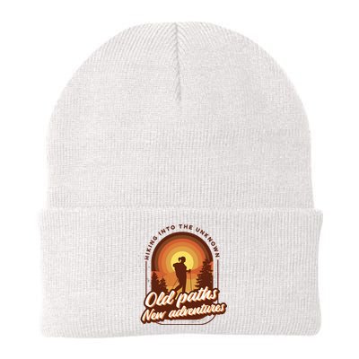 Hiking Into The Unknown Old Paths New Adventures Beanie