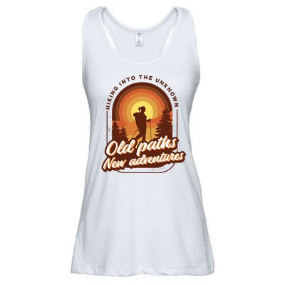 Hiking Into The Unknown Old Paths New Adventures Ladies Essential Flowy Tank
