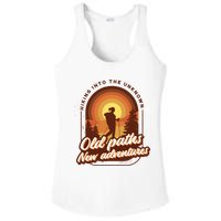 Hiking Into The Unknown Old Paths New Adventures Ladies PosiCharge Competitor Racerback Tank