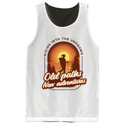 Hiking Into The Unknown Old Paths New Adventures Mesh Reversible Basketball Jersey Tank