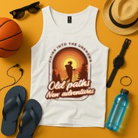Hiking Into The Unknown Old Paths New Adventures Tank Top
