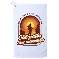 Hiking Into The Unknown Old Paths New Adventures Golf Towel