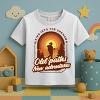 Hiking Into The Unknown Old Paths New Adventures Toddler T-Shirt