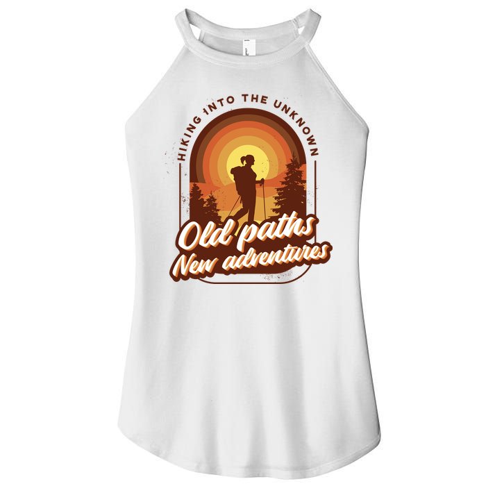 Hiking Into The Unknown Old Paths New Adventures Women's Perfect Tri Rocker Tank