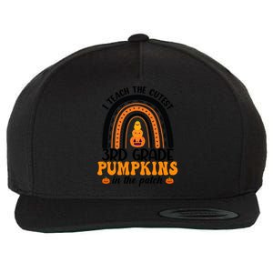 Halloween I Teach The Cutest Pumpkins Rainbow 3Rd Grade Cool Gift Wool Snapback Cap