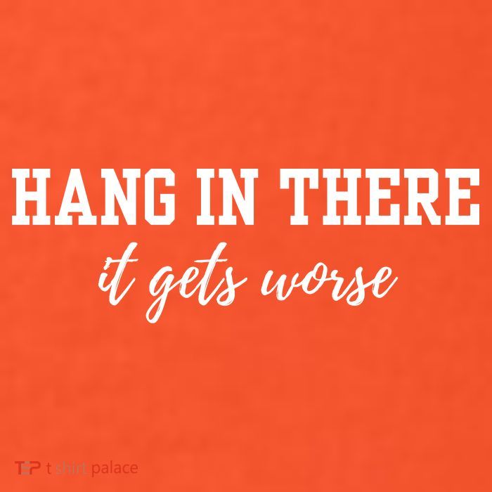 Hang In There It Gets Worse Short Acrylic Beanie