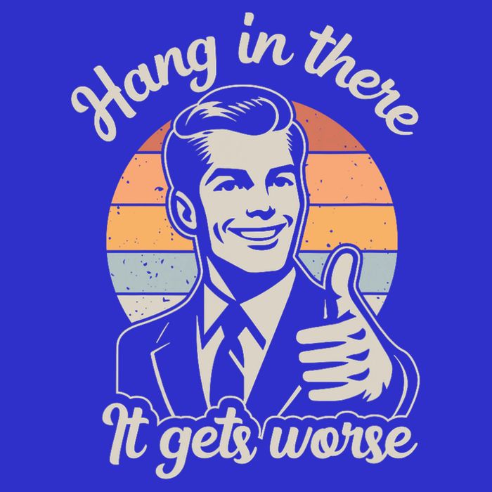 Hang In There It Gets Worse 16 in Basic Backpack