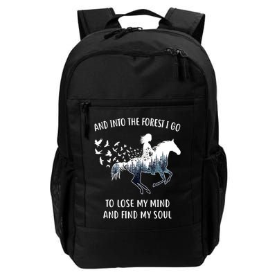 Horse Into The Forest I Go Horse Riding Funny Gift Daily Commute Backpack