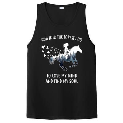 Horse Into The Forest I Go Horse Riding Funny Gift PosiCharge Competitor Tank