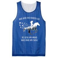 Horse Into The Forest I Go Horse Riding Funny Gift Mesh Reversible Basketball Jersey Tank