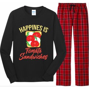 Happiness Is Tomato Sandwiches Sandwich Long Sleeve Pajama Set