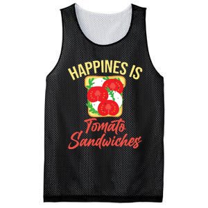 Happiness Is Tomato Sandwiches Sandwich Mesh Reversible Basketball Jersey Tank