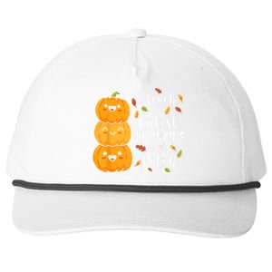 Halloween I Teach The Cutest Pumpkins In The Patch Snapback Five-Panel Rope Hat