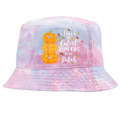 Halloween I Teach The Cutest Pumpkins In The Patch Tie-Dyed Bucket Hat