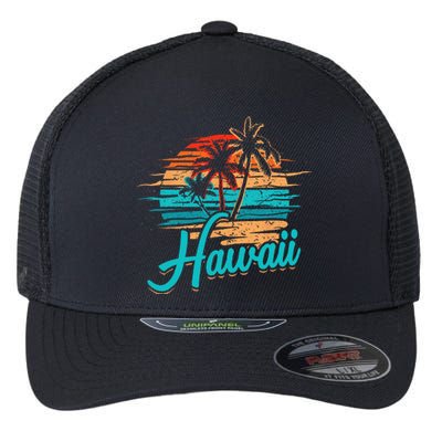 Hawaiian Island Tropical Hawaii Design Vacation Souvenir Flexfit Unipanel Trucker Cap