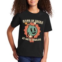 Hang In There It Gets Worse Retro Funny Kids T-Shirt