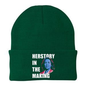 Herstory In The Making President American Flag Kamala Harris Knit Cap Winter Beanie