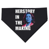 Herstory In The Making President American Flag Kamala Harris USA-Made Doggie Bandana