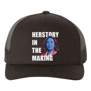 Herstory In The Making President American Flag Kamala Harris Yupoong Adult 5-Panel Trucker Hat