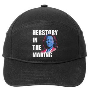 Herstory In The Making President American Flag Kamala Harris 7-Panel Snapback Hat