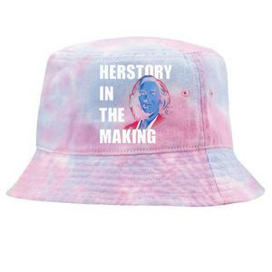 Herstory In The Making President American Flag Kamala Harris Tie-Dyed Bucket Hat