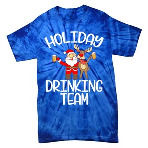 Holiday Ing Team Santa Claus Reindeer Xmas Cute Gift Tie-Dye T-Shirt