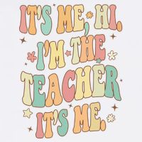 Hi Im The Teacher Its Me Funny Teacher Gift Doggie Tank