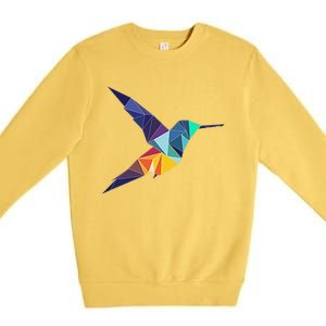 Hummingbird In The Pocket Watercolor Hummingbird Premium Crewneck Sweatshirt